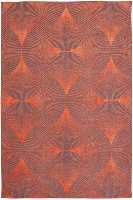 Designer Teppich Jules Flipo Kimono Yuzen Orange 9192 Flachgewebe 200x280 cm