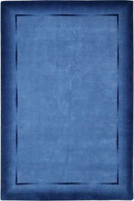 Teppich Original Nepal Handgeknüpft fein 100% Wolle 170x240 cm Rug blau