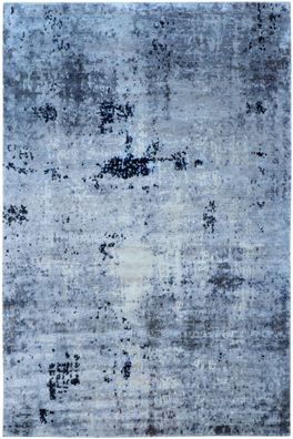 Teppich Nepal Handgeknüpft Wolle Kunstseide 200x300 cm Carpet Rug beige grau