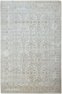 Teppich Loribaft Lex 200x300 cm 100% Wolle Handgeknüpft Carpet beige meliert