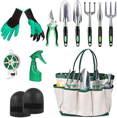 Gartenwerkzeug-Set, 11-teilig, Aluminium, Gartenger?te, Handwerkzeuge, Geschenktüte