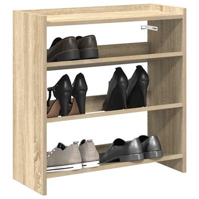 vidaXL Schuhregal Sonoma-Eiche 60x25x62 cm Holzwerkstoff