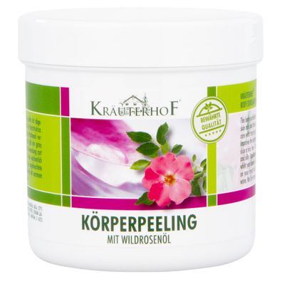 Kräuterhof® Körperpeeling mit Wildrosenöl 400 g 24 Stück