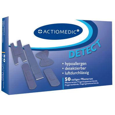 Actiomedic® DETECT + Elastic Pflasterset 50-teilig