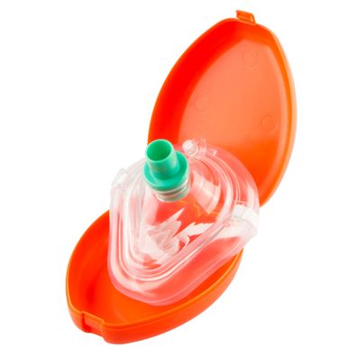 Sanismart Taschenbeatmungsmaske CPR Set Orange Pocketmaske Beatmungsmaske