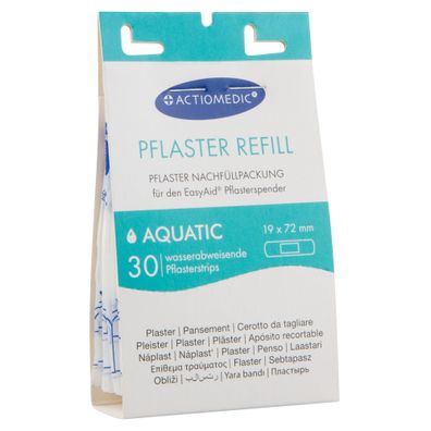 Actiomedic EasyAid Refill Aquatic Pflasterstrips 19 x 72 mm 30 Stück