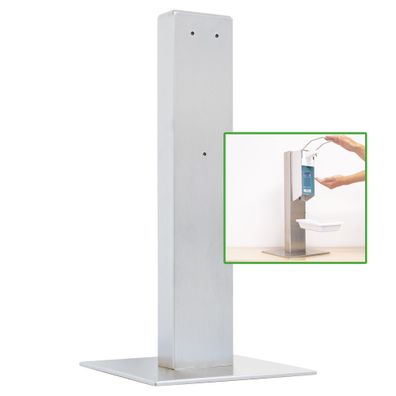 Sanismart Hygiene-Tower Edelstahl SMALL 51 cm Desinfektionsmittelsäule