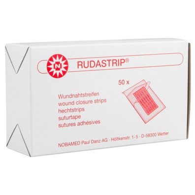 Rudastrip Wundnahtstreifen steril weiß Packung à 50 Steril-Sets