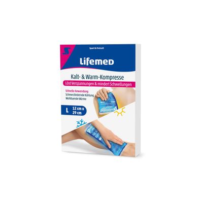 Lifemed Kalt- & Warm-Kompresse 29 cm x 12 cm blau Größe L