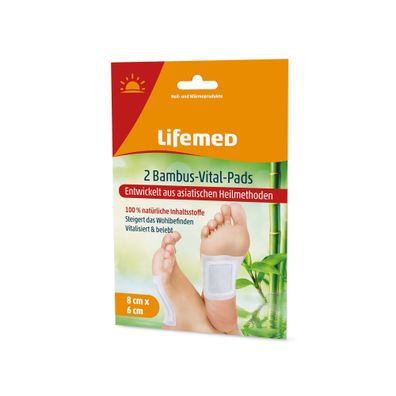 Bambus-Vital-Pads Lifemed 2 Stück weiss