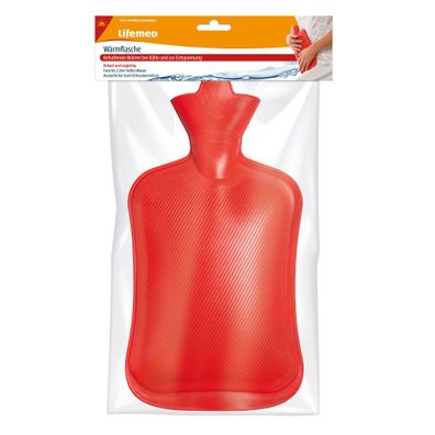 Lifemed Wärmflasche 2 l rot