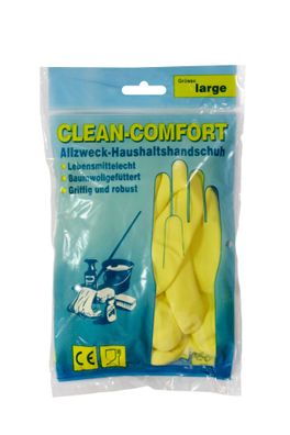 Haushaltshandschuhe Clean- Comfort Latex, besonders griffig