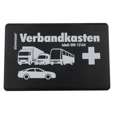 KFZ-Verbandkasten Standard mit Füllung DIN 13164 schwarz Söhngen