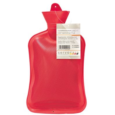 Wärmflasche Servocare 2 Liter rot Wärmeflasche