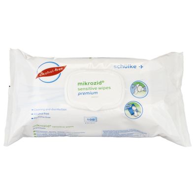 Schülke mikrozid sensitive wipes premium 20 x 20 cm 100 Tücher