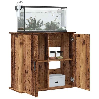 vidaXL Aquariumständer Altholz-Optik 81x36x73 cm Holzwerkstoff