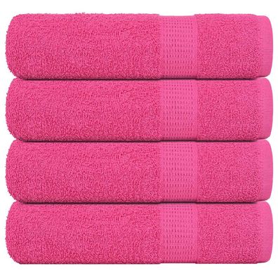 vidaXL Handtücher 4 Stk. Rosa 50x100 cm 360 g/m² 100% Baumwolle