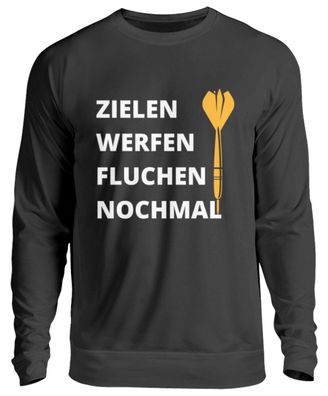 ZIELEN WERFEN Fluchen Nochmal - Unisex Pullover