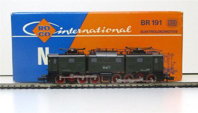 Spur N Roco 02155A Elektrolok BR 191 001-7 grün DB OVP (6507h)