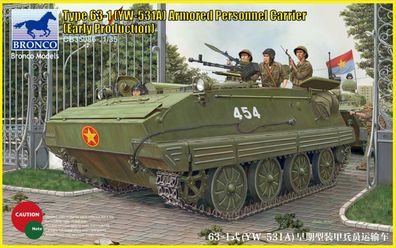 Bronco Models 1:35 CB35086 Type 63-1(YW-531A)Armored Peronnel Carri Early production