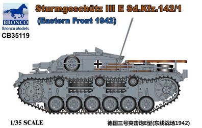 Bronco Models 1:35 CB35119 Sturmgeschütz III E Sd. Kfz.142/1(Eastern Front 1942)