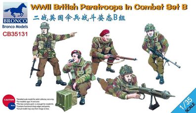 Bronco Models 1:35 CB35131 WWII British Paratroops in Combat Set B