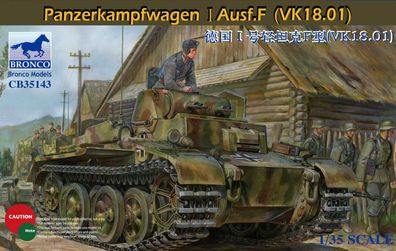 Bronco Models 1:35 CB35143 Panzerkampfwagen I Ausf. F(VK18.01)