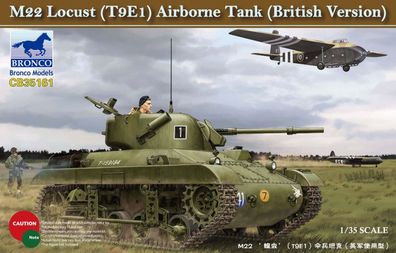 Bronco Models 1:35 CB35161 M22 Lucust (T9E1) Airborne Tank (British Version)