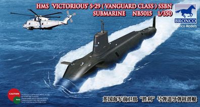 Bronco Models 1:350 NB5015 HMS-29'Victorius'SSBN Submarine