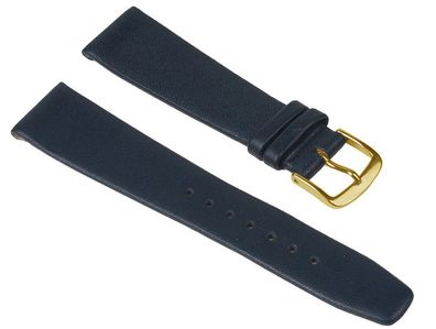 Uhrenarmband Kalbsleder Blau ohne Naht Jazz 26222G