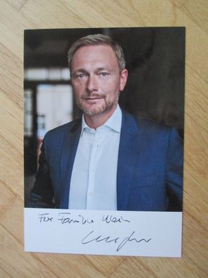 FDP Bundesminister MdB Christian Lindner - handsigniertes Autogramm!!!