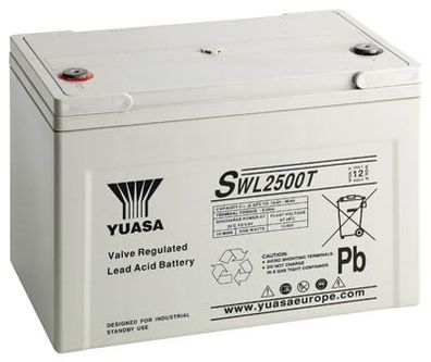 Yuasa Blei-Akku SWL2500T Pb 12V / 93,6Ah 10-12 Jahresbatterie, M6 innen