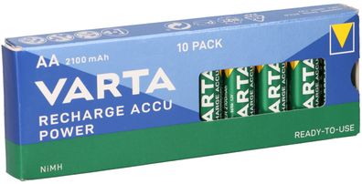 10x Varta Ready2Use AA Mignon Akku Ni-MH 1,2V 2100mAh