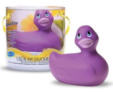 Bade-Ente 'I RUB MY DUCKIE' purple mini