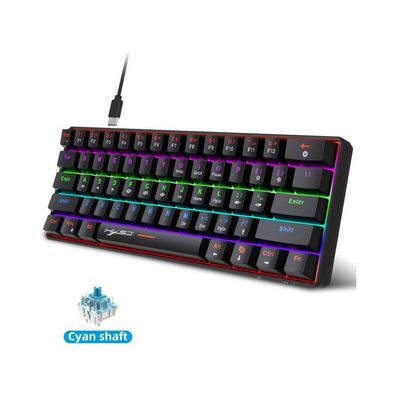 V900 mechanische Tastatur 61 Tasten bunte Tastatur tragbar geeignet für Spiele