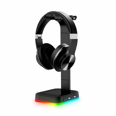 Havit Headset Ständer RGB Dual Balance mit 2 USB-Anschlüssen, Desktop Headset