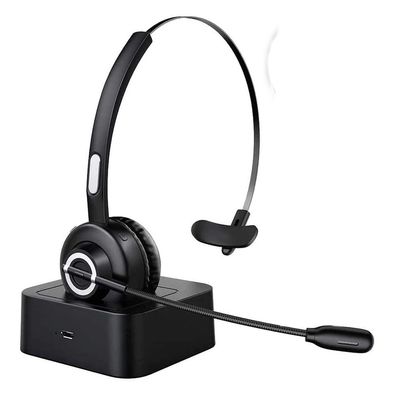 Bluetooth Headset mit Mikrofon, PC Headset mit AI Rauschunterdrückung,