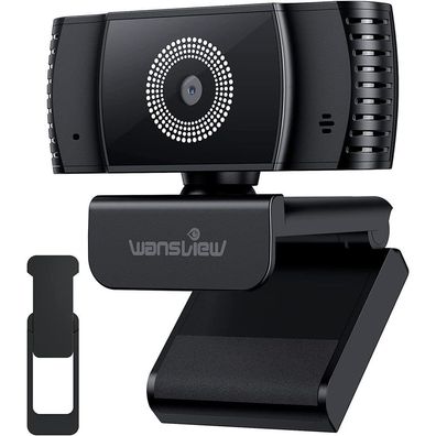 wansview Webcam with Microphone, 1080P Auto Focus Webcam for PC and Laptop with