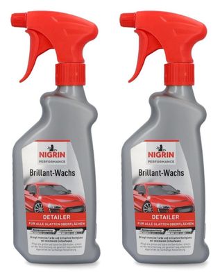 Nigrin BrillantGlanz Turbo Detailer 500ml Spray LackKonservierung Pflege Wachs