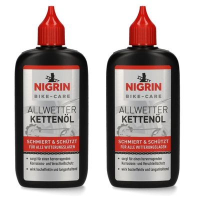 2x Nigrin Bike FahrradÖl 200ml KettenÖl KettenFett KettenPflege ÖlSpray