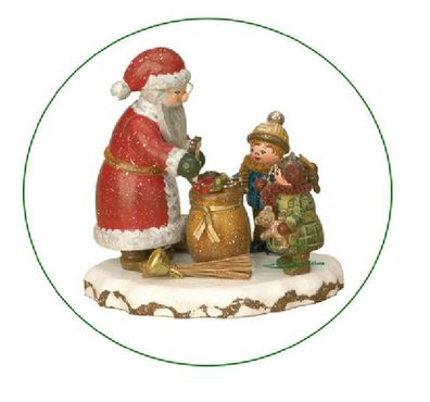 Hubrig Winterkinder Danke lieber Weihnachtsmann 9 cm Holzfigur zum Sammeln