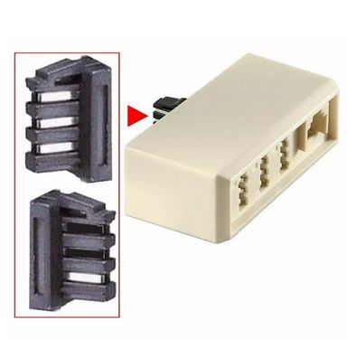 Telefon Adapter TAE F Stecker zu 3x TAE / NFF/ RJ11/ RJ14 Restposten 70 Stück