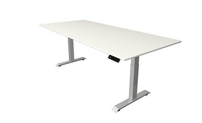 Kerkmann Schreibtisch Sitz-Stehtisch Move 4 silber 250x100x64-129cm elektr. höhenv