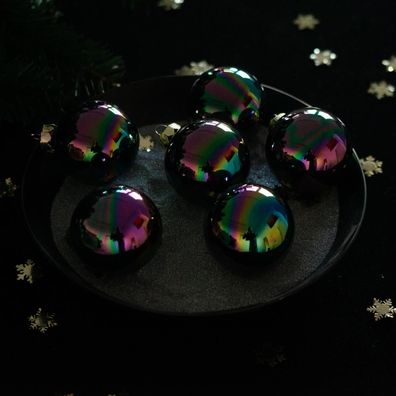 Weihnachtskugeln Dazzling Nights 30 Stk 6cm + Haken