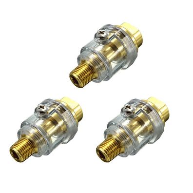 3er-Pack Mini-Öler 1/4" Mini-Pneumatik-Leitungsöler