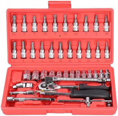 Auto-Reparatur-Werkzeug-Set, Schraubendreher-Werkzeug-Set, rotes Set