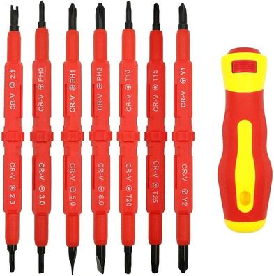 7-teiliges isoliertes Elektriker-Schraubendreher-Set