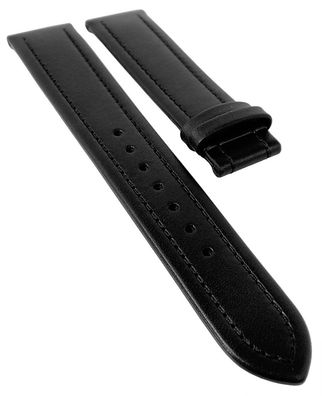 Junghans Mega Solar Uhrenarmband 20mm Leder schwarz 018/1030 018/1100