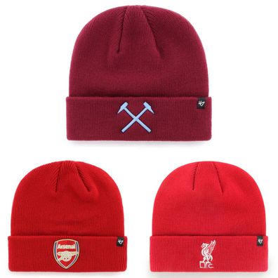 47 Brand Kids Beanie EPL Liverpool West Ham Arsenal Raised CUFF KNIT