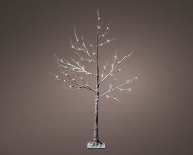 LED Baum l30b30h125 cm 48l braun Weihnachtsbeleuchtung Lumineo